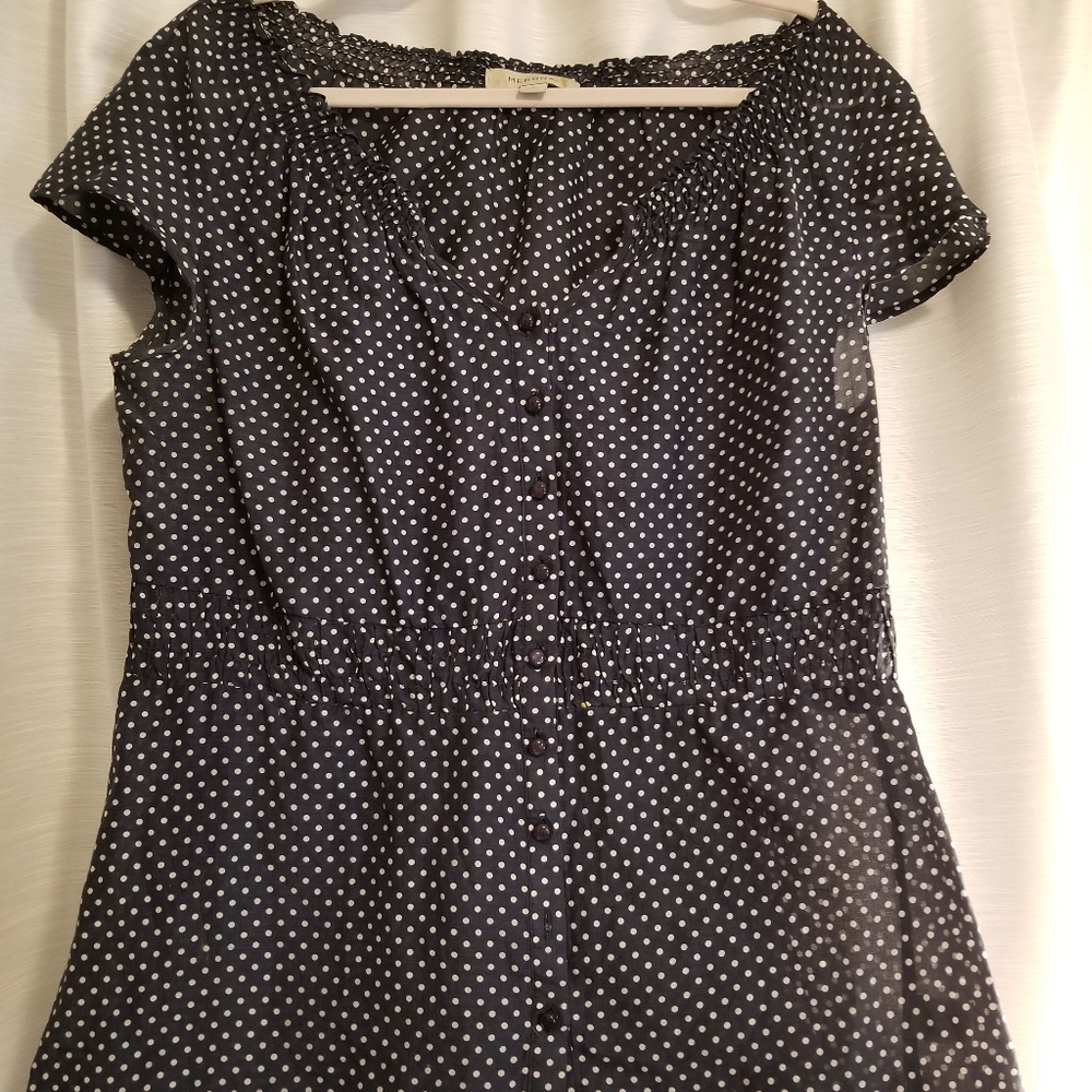 Polka dot blouse